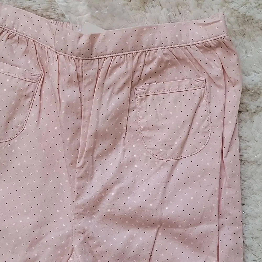 JANIE AND JACK PINK POLKA DOT PANTS, SIZE 6-12 MONTHS - NEW!
